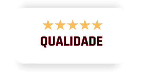 Imagem com a palavra qualidade e 5 estrelas amarelas